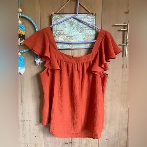 Ruffle Sleeved Blouse